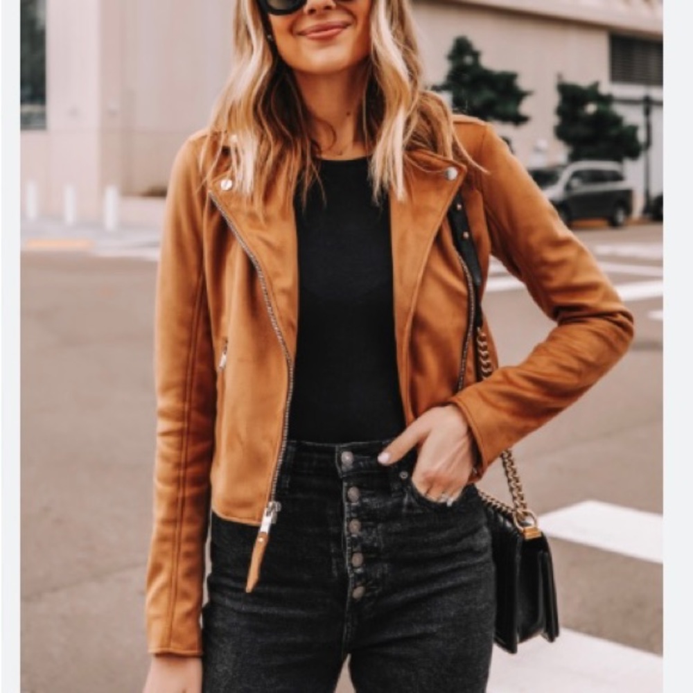NWOT Abercrombie faux suede jacket!